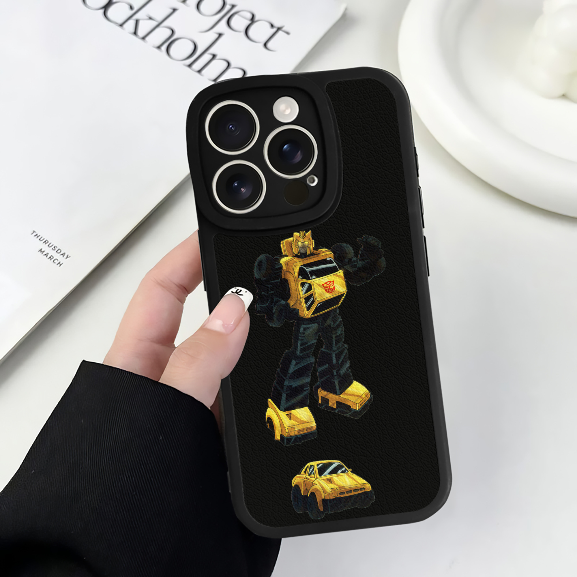 （画像用）  【iPhone 16シリーズ対応】シリコンスマホケース（レザー調） 材質：シリコン